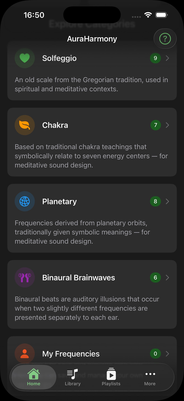 Four worlds of frequencies